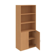 Policová skriňa Drive, 80x185x42 cm, buk/buk