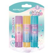 Lepiaca tyčinka KEYROAD Pastel 3 ks blister mix farieb