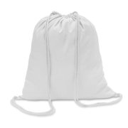 Bavlnený sťahovací vak 100gr/m² 41x37 cm biely