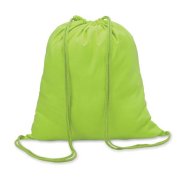 Bavlnený sťahovací vak 100gr/m² 41x37 cm limetkový