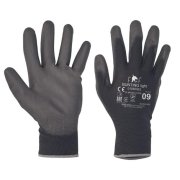 Rukavice pletené FF BUNTING LIGHT HS-04-003, čierne, veľ. 9/L